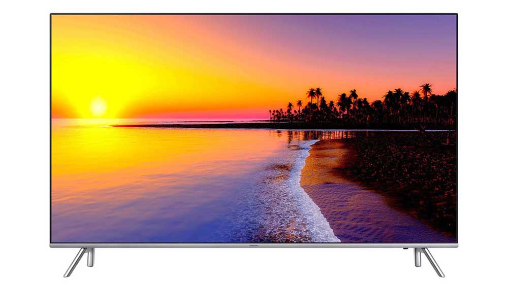 تلویزیون 65 اینچ Samsung مدل 65NU8900 با منظره ساحل