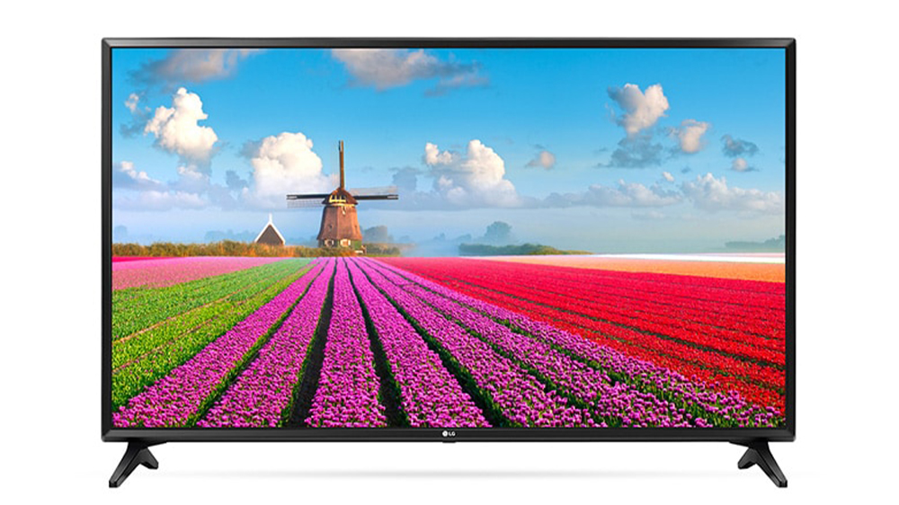 تلویزیون 55 اینچ ال جی مدل LJ55000GI با صفحه نمایشی از طبیعت‌ گل‌ها