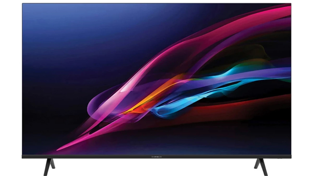 تلویزیون LED هوشمند 55 اینچ دوو مدل DSL-55S7100EU با صفحه نمایشی از نورهای رنگی