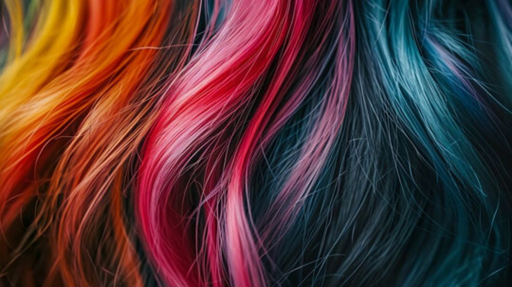 کلوزاپ موهای رنگ‌شده فانتزی