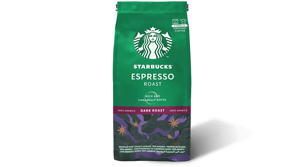 قهوه اسپرسو برند استارباکس Starbucks Espresso Dark Roast