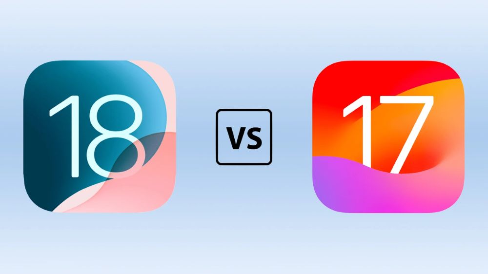 مقایسه ios 17 با ios 18