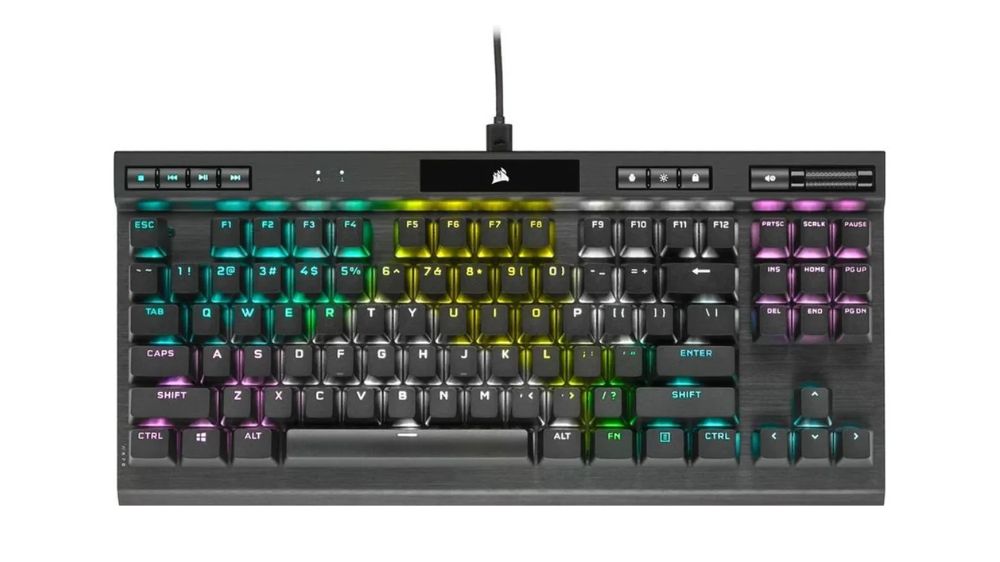 کیبورد گیمینگ Corsair K70 RGB TKL با نورپردازی RGB