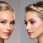 مدل موی رسمی با رنگ دودی نسکافه بژ روشن بافته‌شده و شینیون