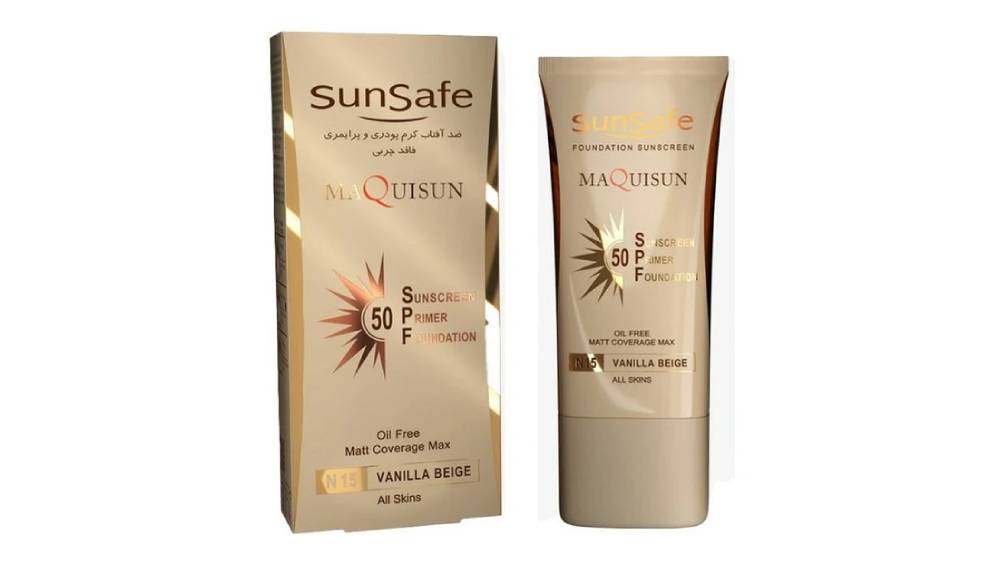 ضد آفتاب Spf50 کرم پودری و پرایمری از برند سان سیف