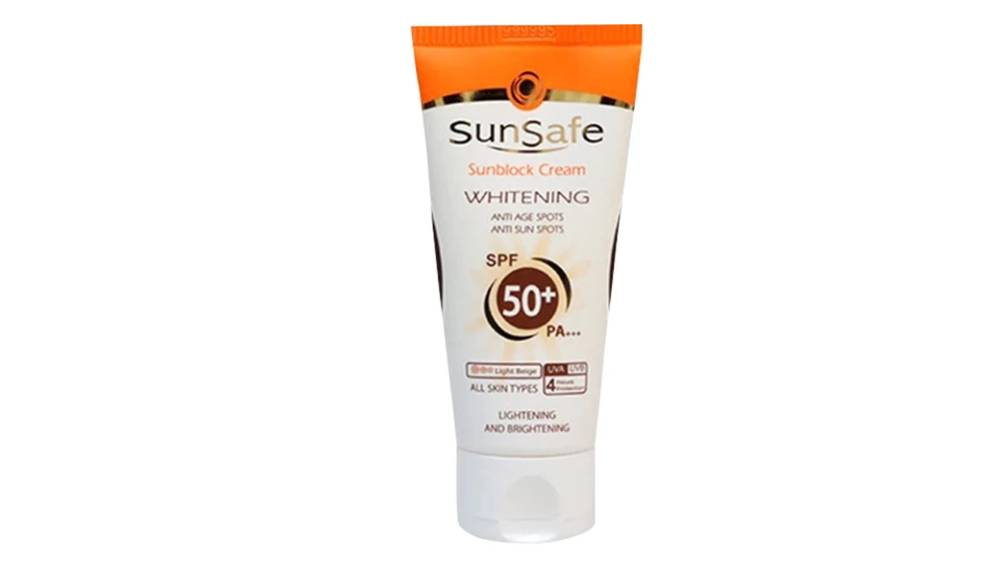 کرم ضد آفتاب روشن کننده از برند سان سیف با SPF50