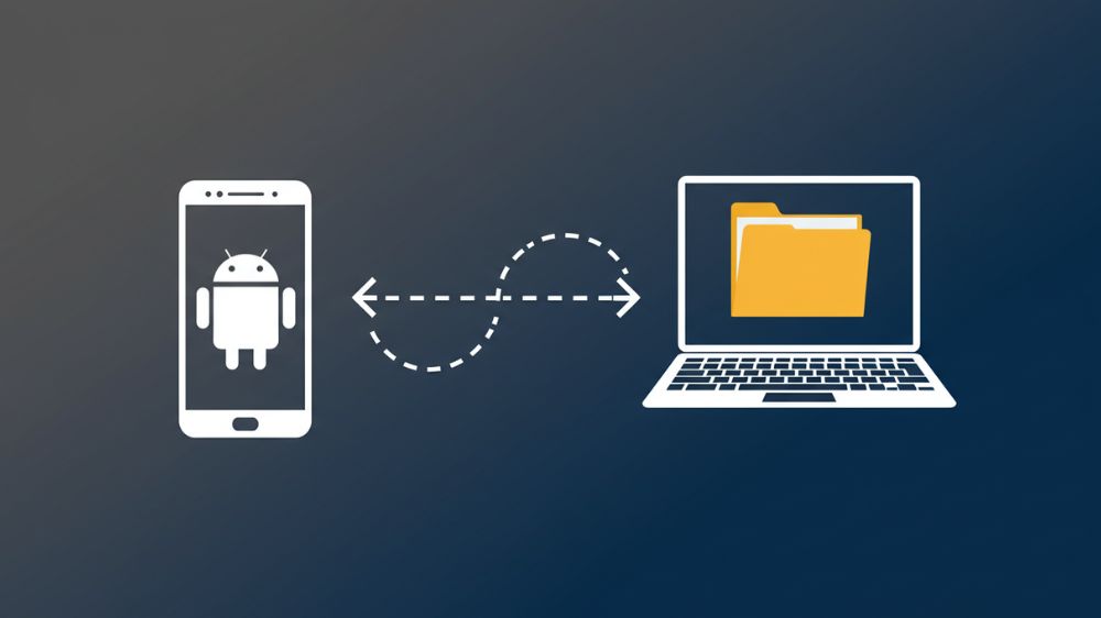 انتقال فایل بین گوشی اندرویدی و لپ تاپ