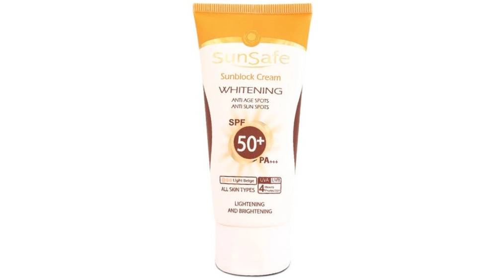 کرم ضد آفتاب و روشن‌کننده سان سیف با SPF50