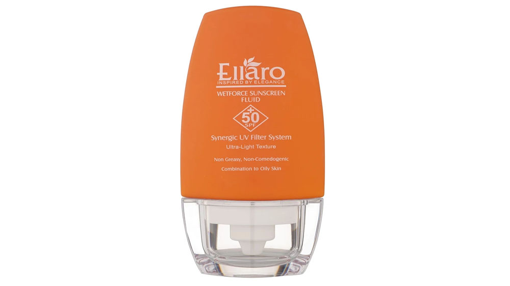 فلوئید ضد آفتاب SPF50 WetForce پوست چرب و مختلط الارو Ellaro