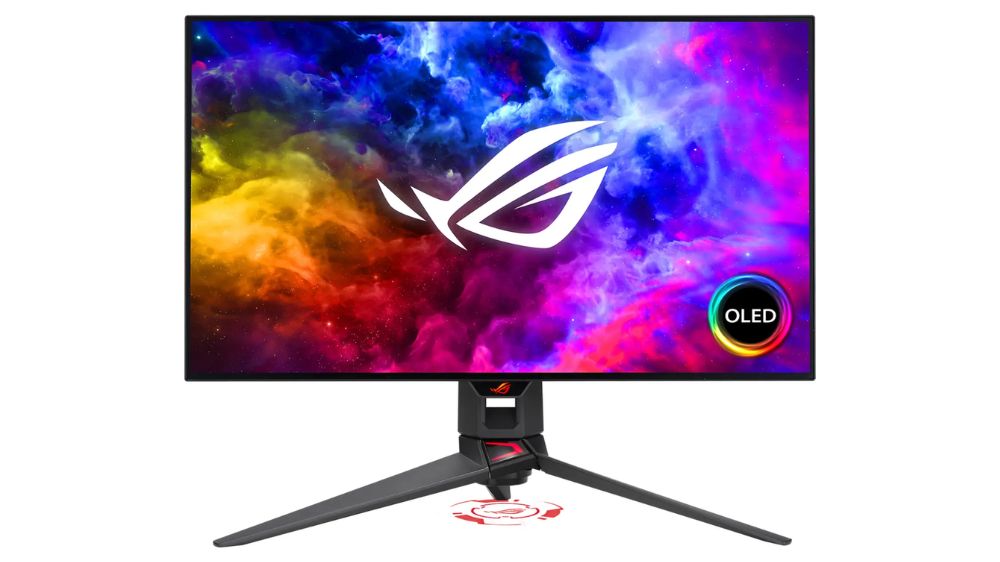 مانیتور ۲۷ اینچ گیمینگ مدل ROG Swift OLED PG27AQDM از برند ایسوس به رنگ مشکی
