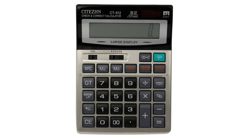 ماشین حساب رومیزی مدل CT 912 از برند سیتیزن