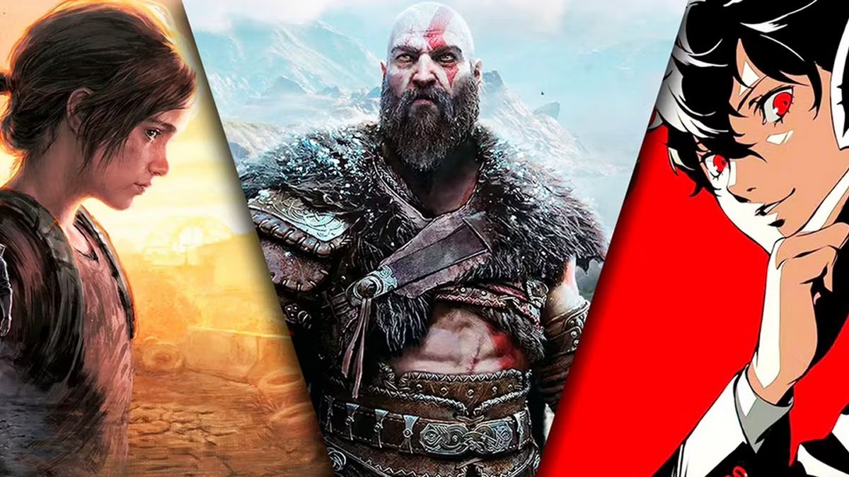 کلاژی از بهترین بازی های Ps4 مانند گاد آو وار، د لست آو آس، پرسونا ۵
