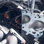 مقایسه واشر سر سیلندر سوخته با واشر سالم