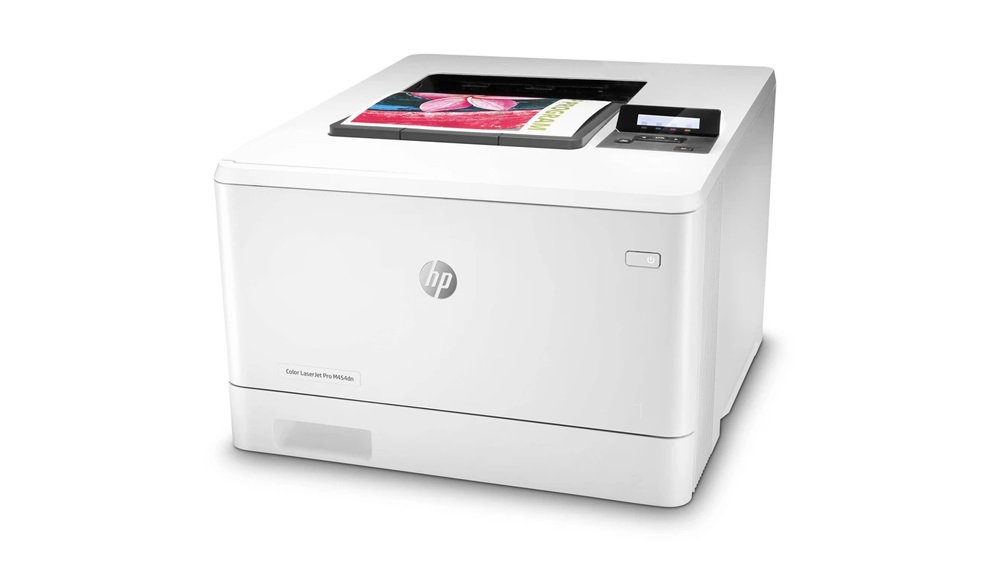 پرینتر رنگی لیزری HP مدل LaserJet Pro M454dn به رنگ سفید