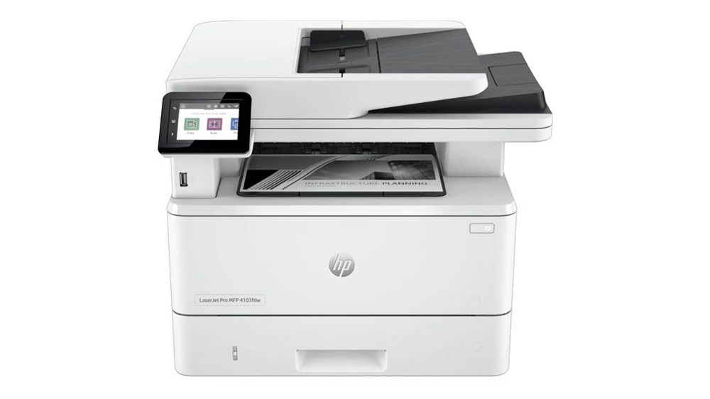 پرینتر چندکاره سفیدرنگ HP مدل Laserjet Pro MFP 4103FDW