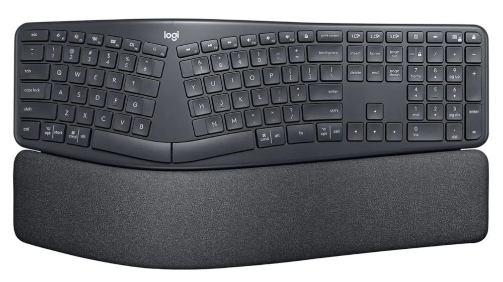 کیبورد ارگونومیک مدل ERGO K860 از برند لاجیتک به رنگ مشکی