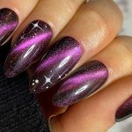 مدل طراحی ناخن با لاک ژل کهکشانی