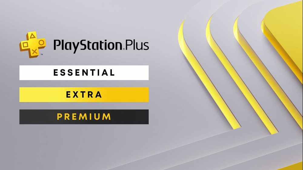 نمایی از سطوح مختلف اشتراک پلی استیشن پلاس: Essential و Extra و Premium با آرم پلی استیشن پلاس