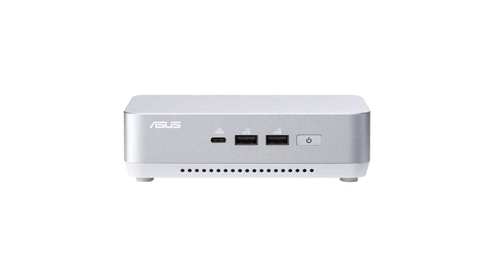 مینی کامپیوتر nuc 14 pro plus nuc14rvsu5 از برند ایسوس به رنگ نقرهای