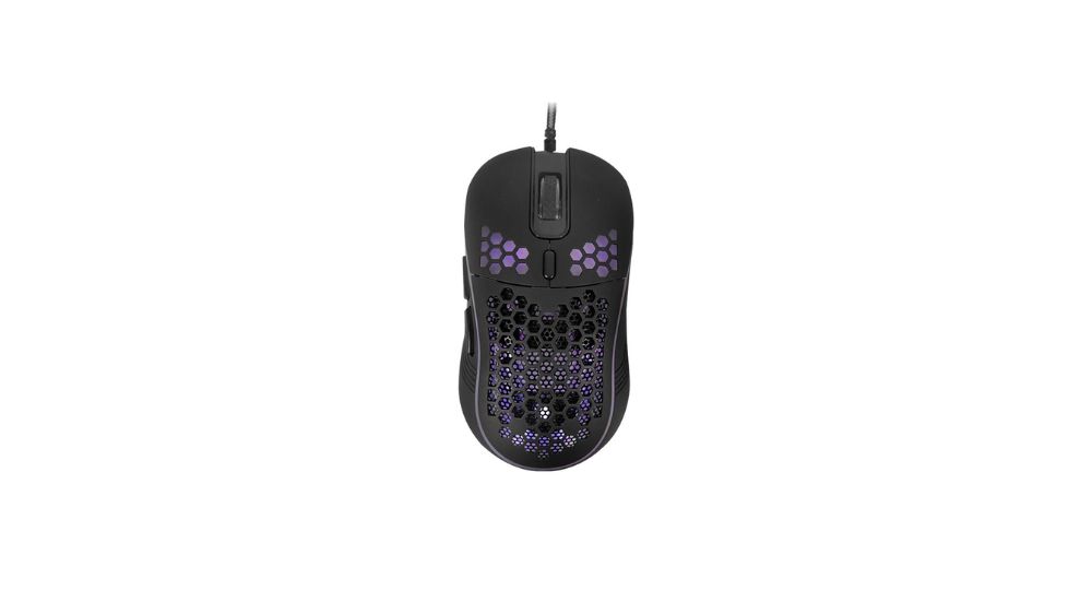 موس گیمینگ تسکو TM 765GA با نورپردازی RGB و پسزمینه سفید رنگ