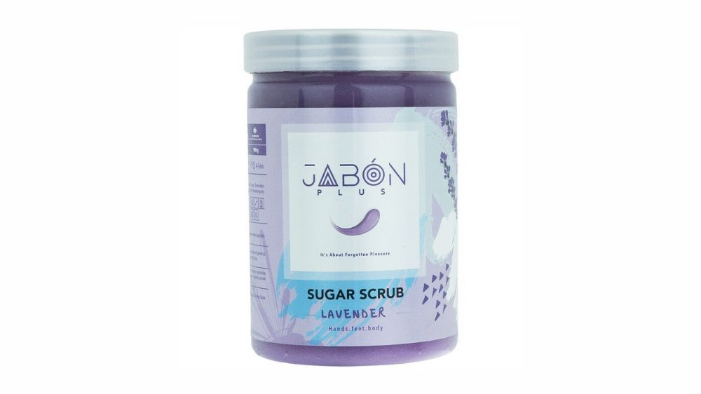ژل اسکراب شکری لایه بردار پوست ژبن پلاس مدل Lavender