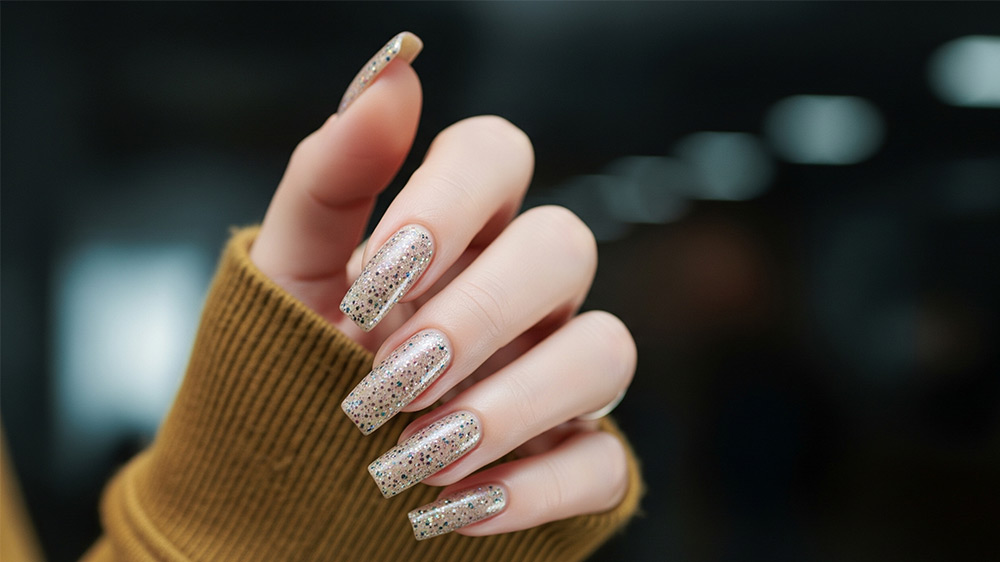 مدل ناخن با ژلیش شاین بژ
