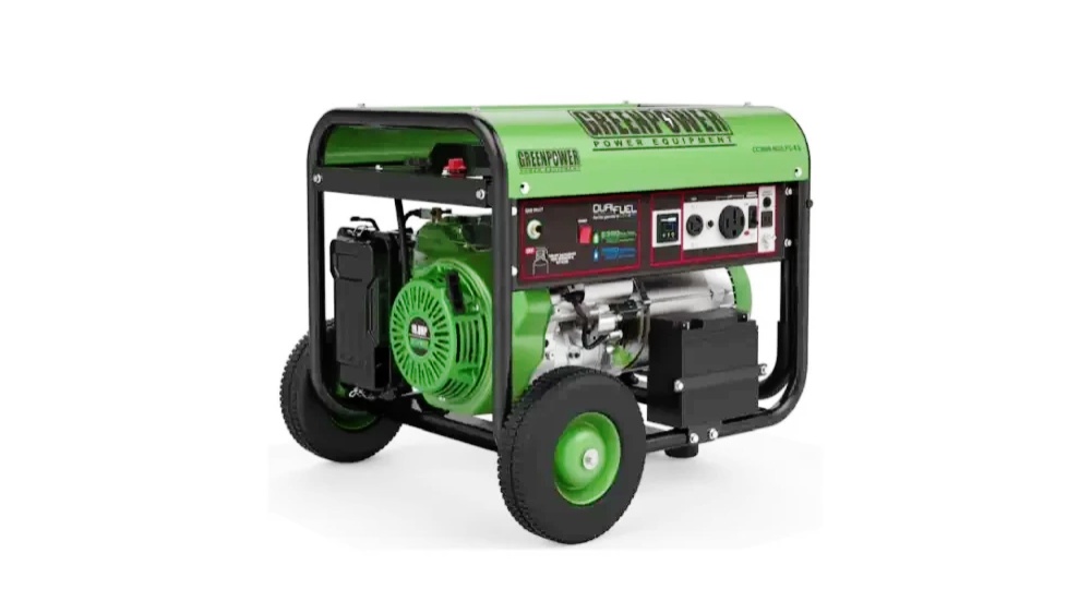 موتور برق مدل CC9000-NG/LPG از برند گرین پاور با رنگ سبز