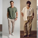 چندین مرد با استایل تابستانه مردانه