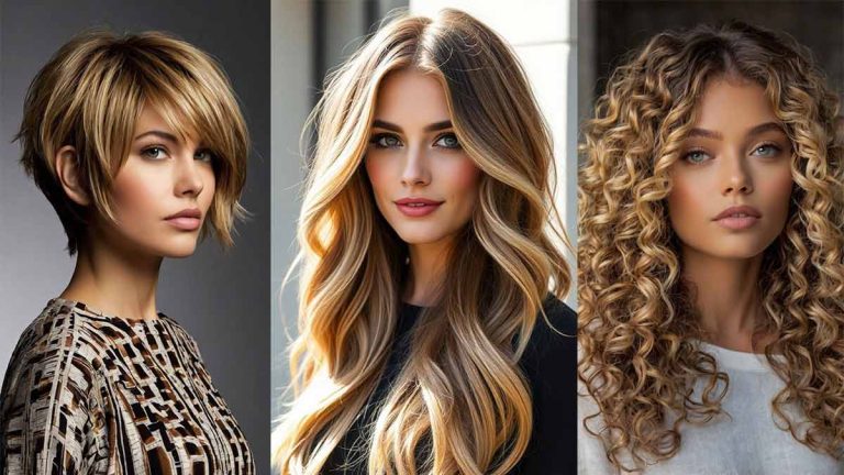 سه زن با موهای بالیاژ نسکافه‌ای