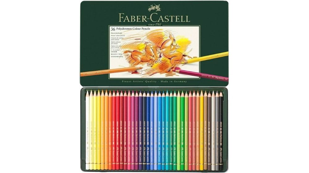 مداد رنگی فابرکاستل مدل Polychromos ۳۶ رنگ جعبه فلزی