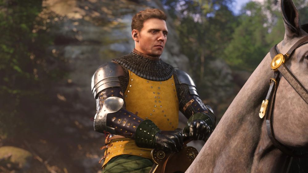 شخصیت هنری اسکالیتز بازی Kingdom Come Deliverance 2 سوار بر اسب