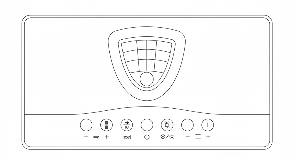 شماتیک پنل کنترل پکیج دیواری ایساتیس
