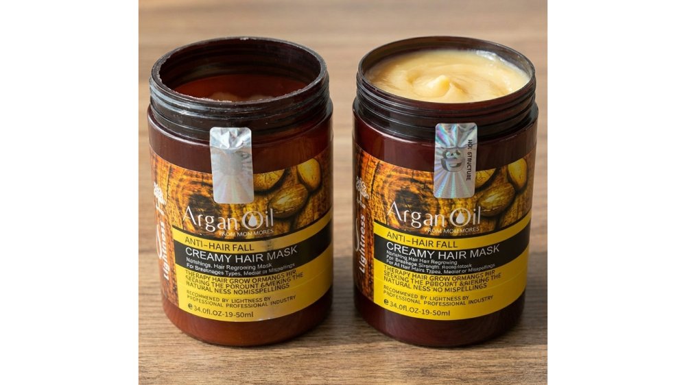 تفاوت ظاهری ماسک مو آرگان لایتنس تقلبی و فیک